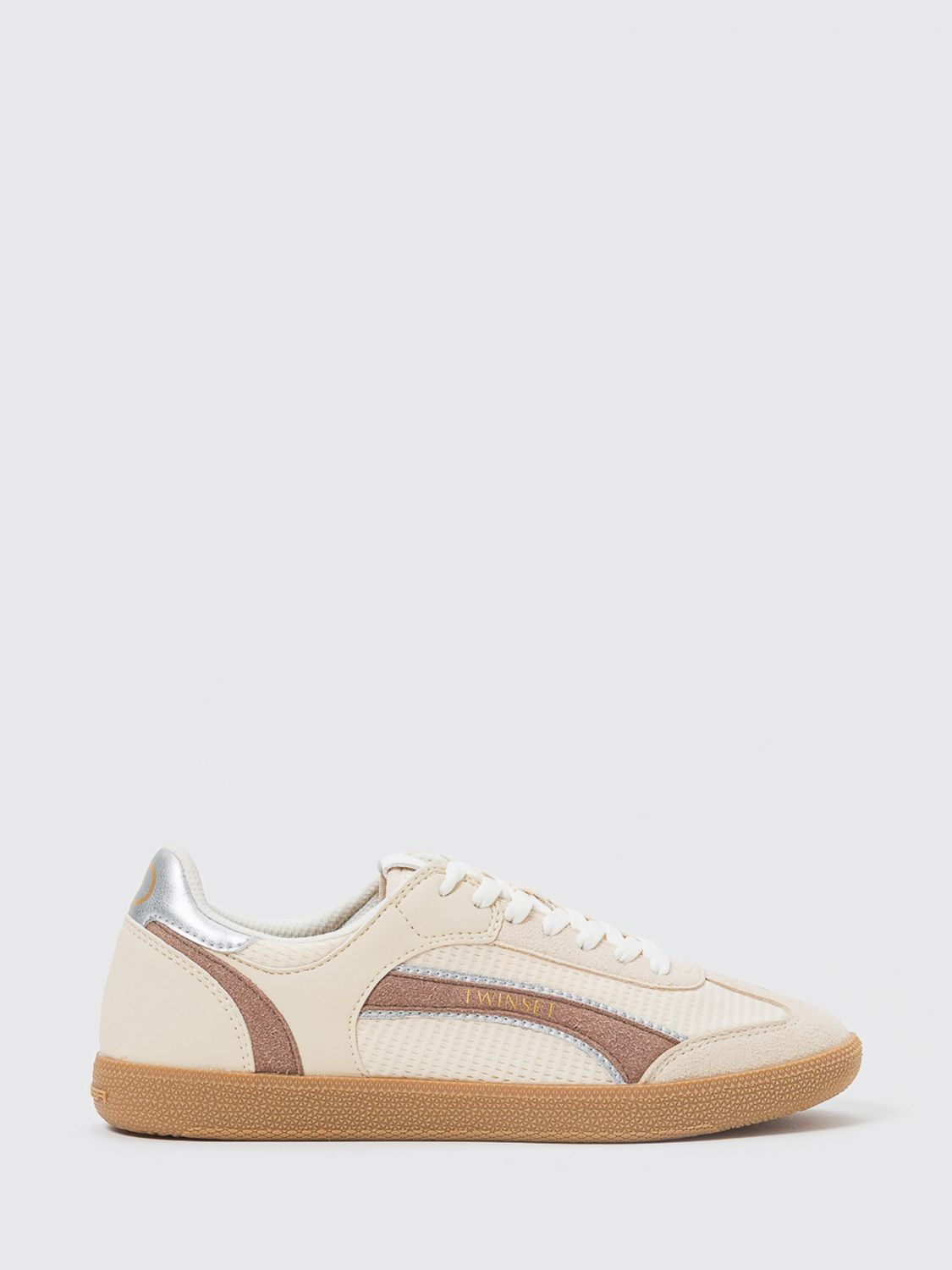 Twinset Sneakers aus Mesh und Kunstleder