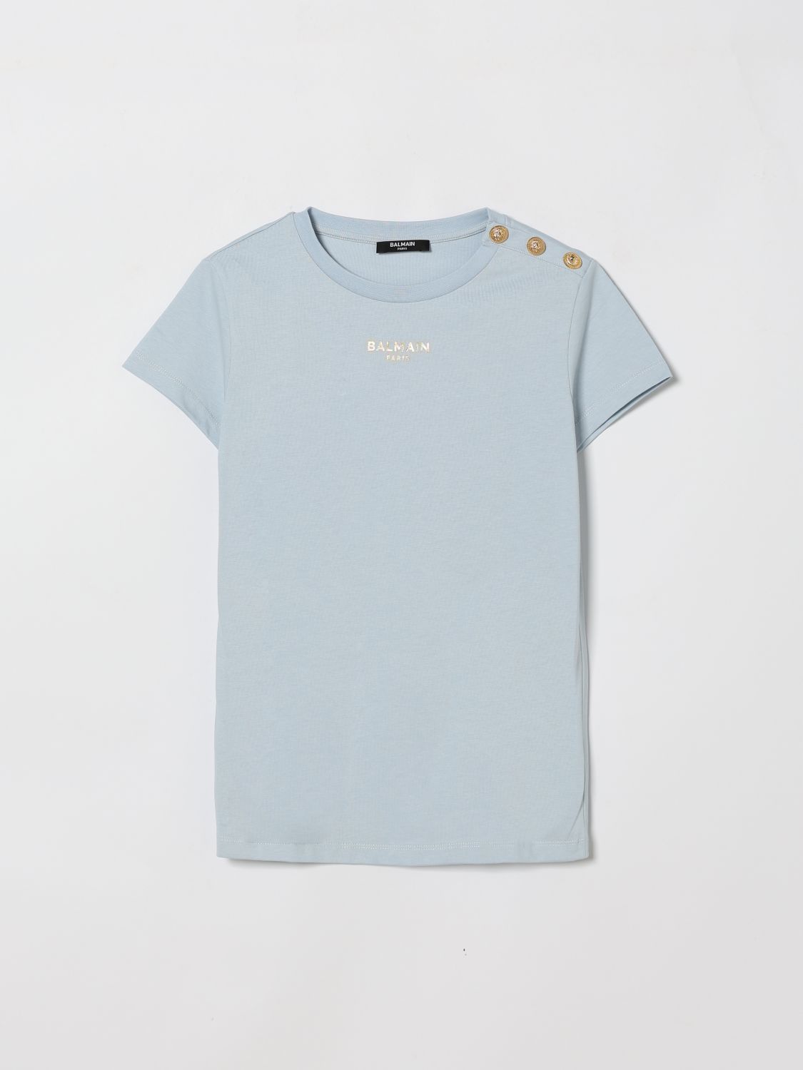 BALMAIN Baumwoll-T-Shirt mit Mini-Logo
