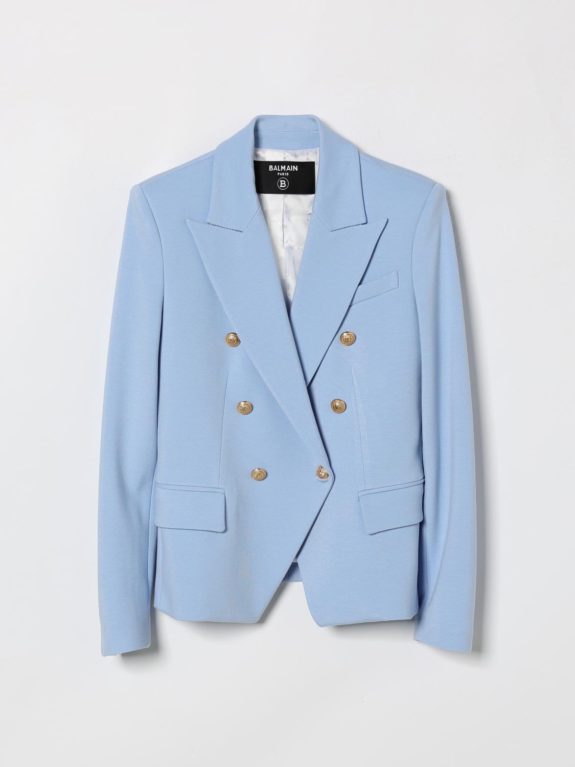 BALMAIN Zweireihiger Crêpe-Blazer