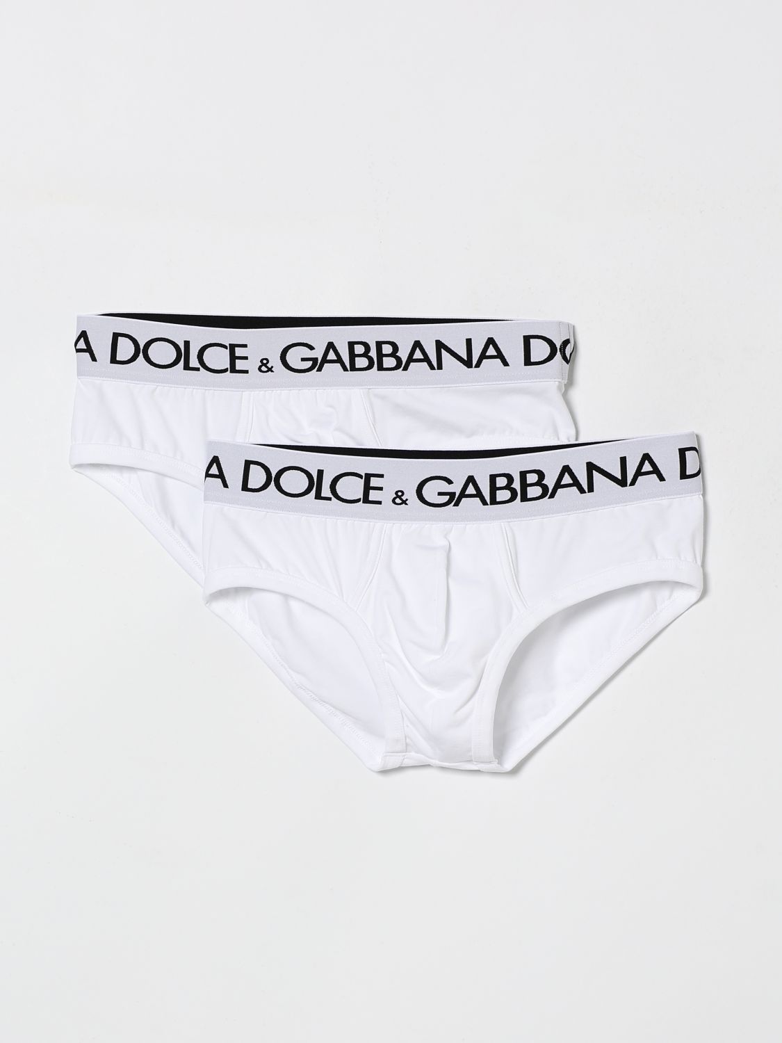 DOLCE & GABBANA Set aus 2 Slips aus Stretch-Baumwolle