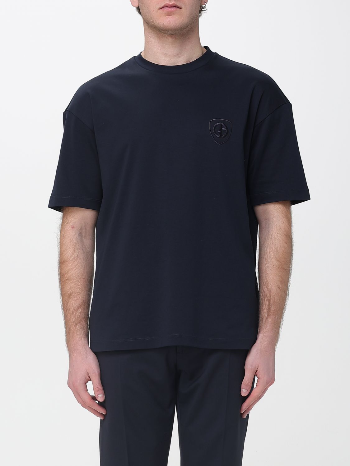GIORGIO ARMANI Basic Cotton T-Shirt　GIORGIO ARMANI ベーシック コットン Tシャツ GIORGIO