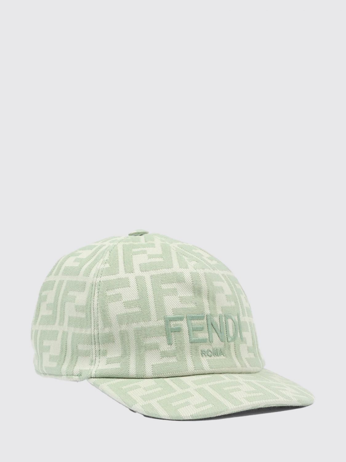FENDI Cappello FF in twill di cotone con monogram jacquard