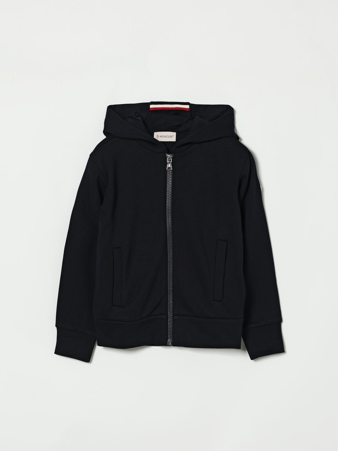 MONCLER Stretch Cotton Hooded Sweatshirt　MONCLER ストレッチコットン フード付きスウェットシャツ MONCLER