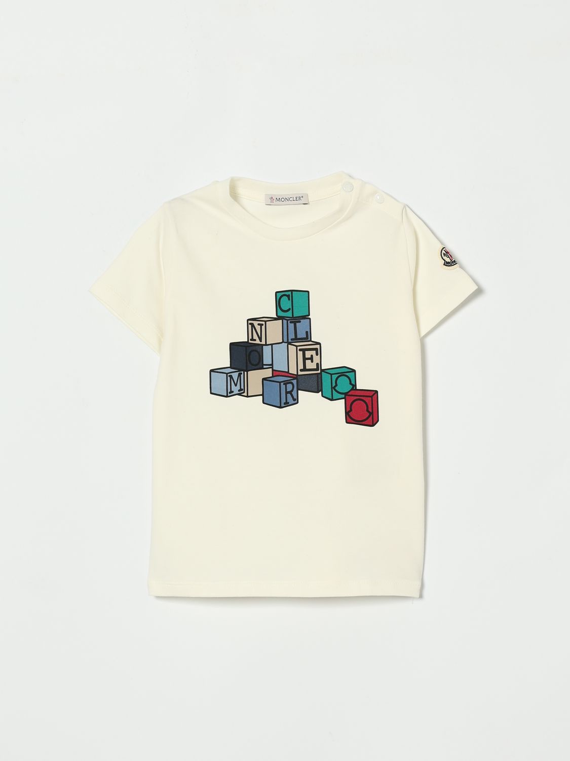 MONCLER T-Shirt aus Stretch-Baumwolle