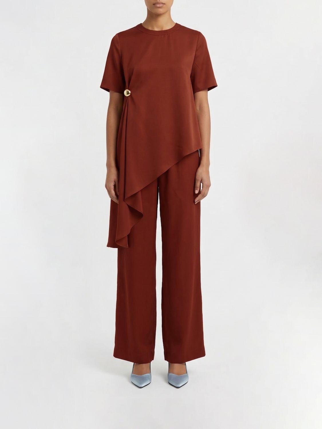 LOULOU DE SAISON Asymmetrisches Seidentop
