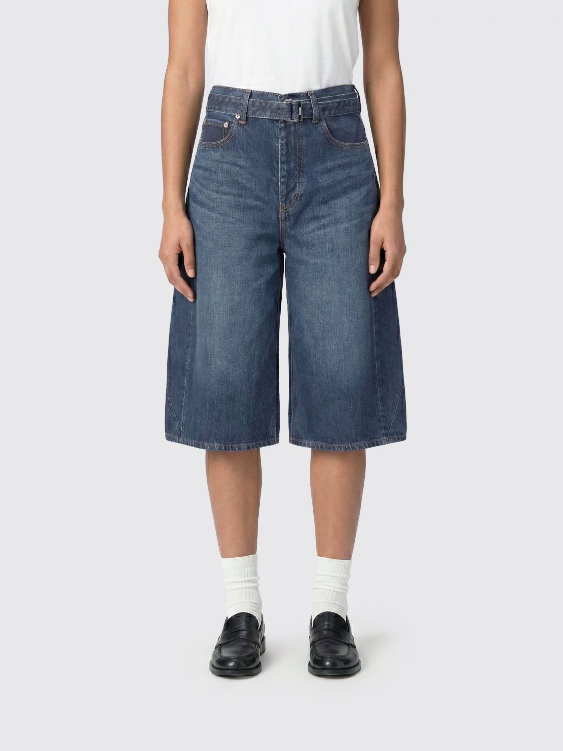 SACAI Cotton Denim Shorts　SACAI コットンデニムショートパンツ SACAI