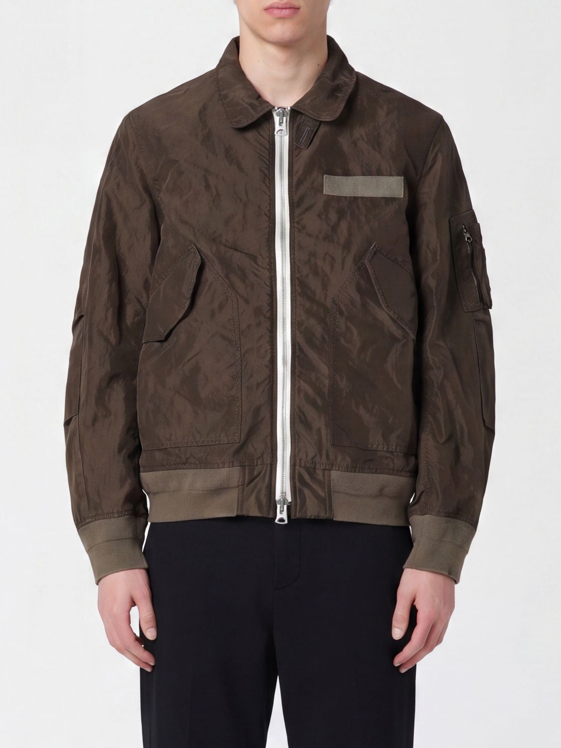SACAI Jacket Men color Kaki
