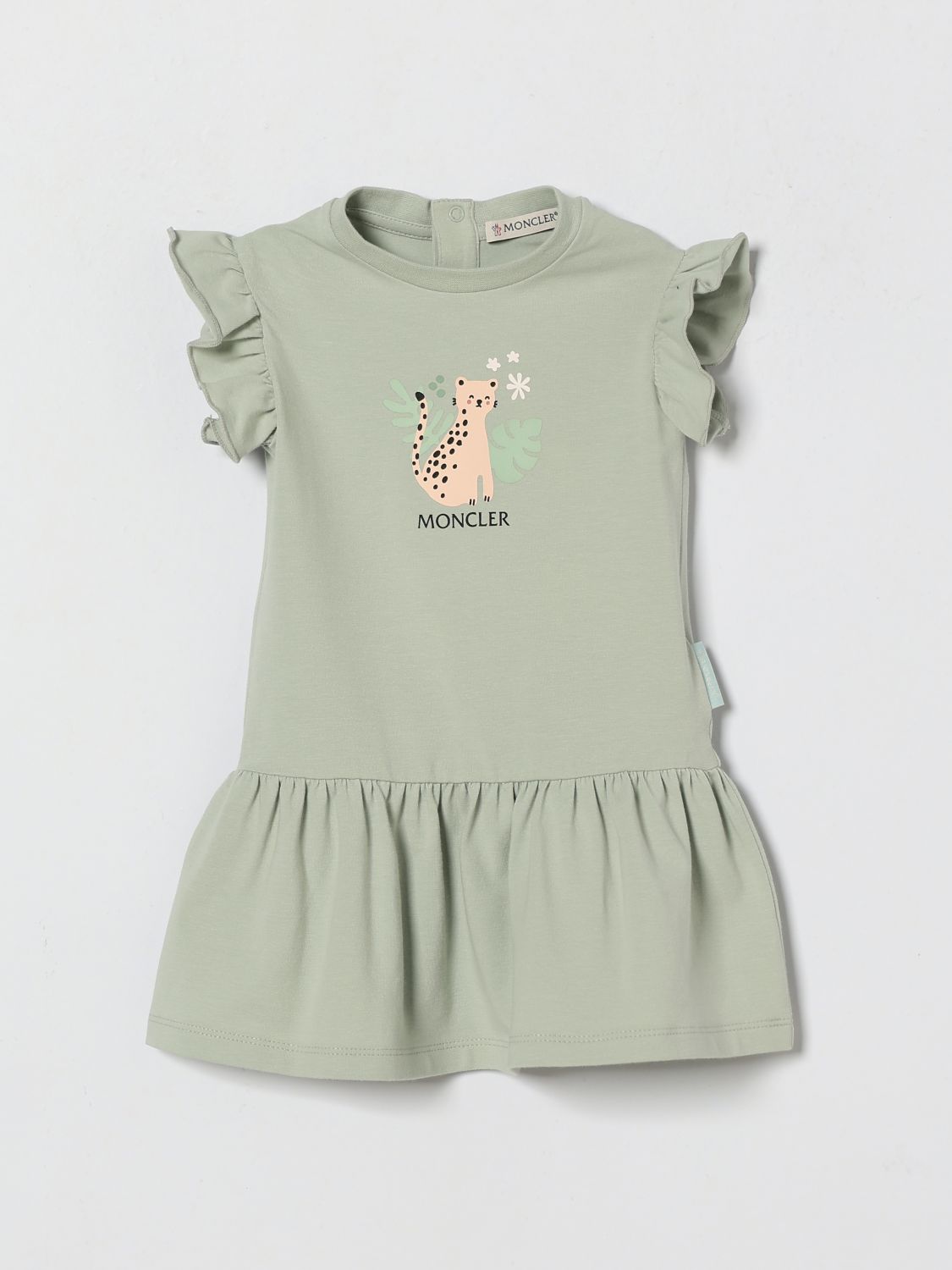 MONCLER Kleid aus Stretch-Baumwolle mit Logo