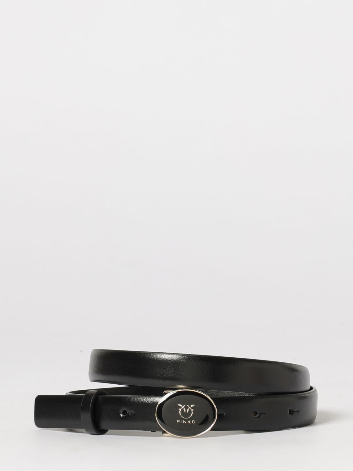 PINKO Love Birds leather belt
