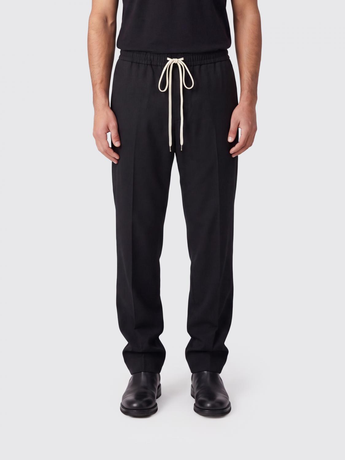 MM6 MAISON MARGIELA Drawstring Trousers in Stretch Wool Blend　MM6 MAISON MARGIELA ストレッチ ウール ブレンド ドローストリング トラウザーズ MM6