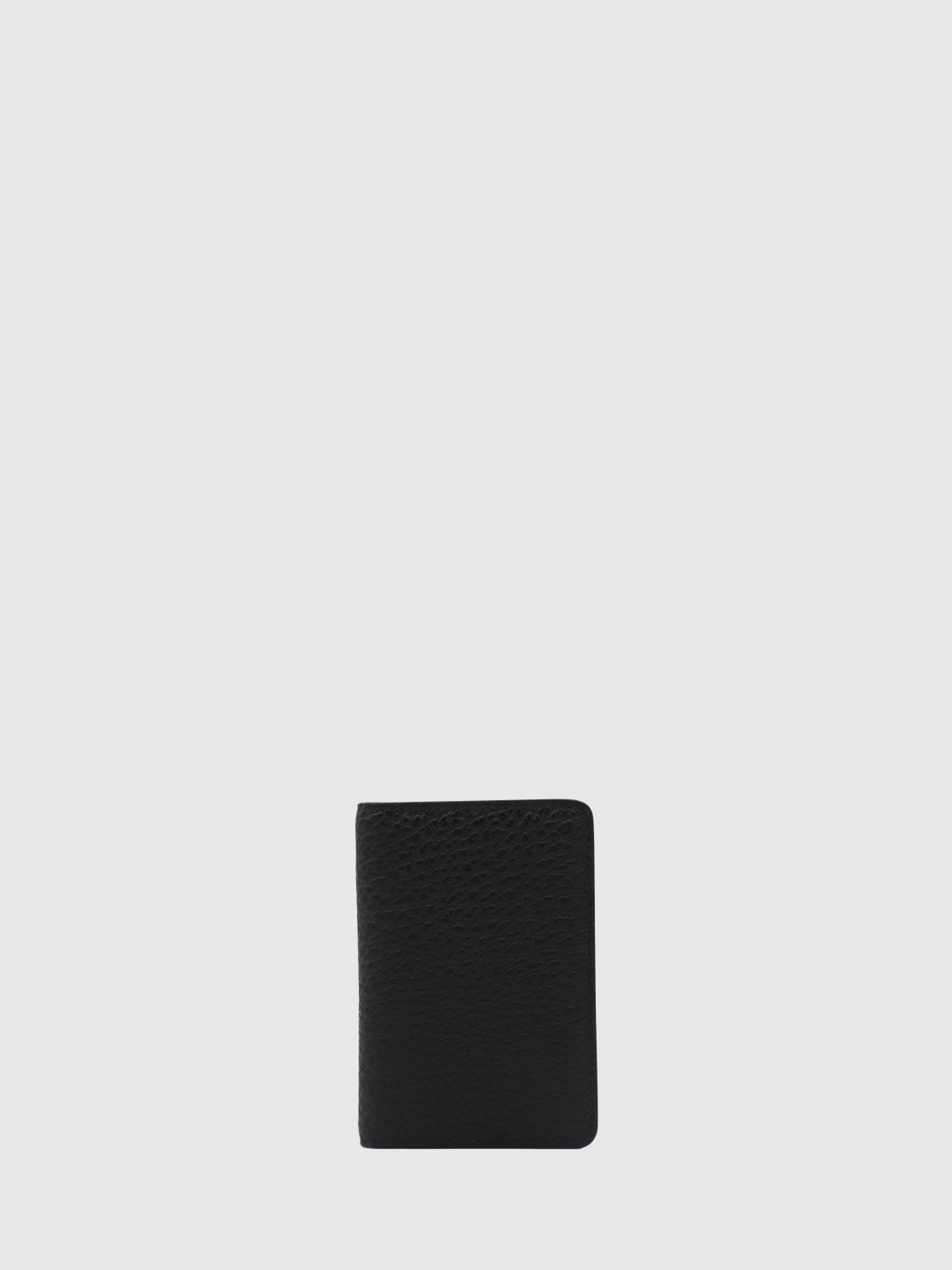 Maison Margiela Herren Schwarz Grained Leather Card Holder