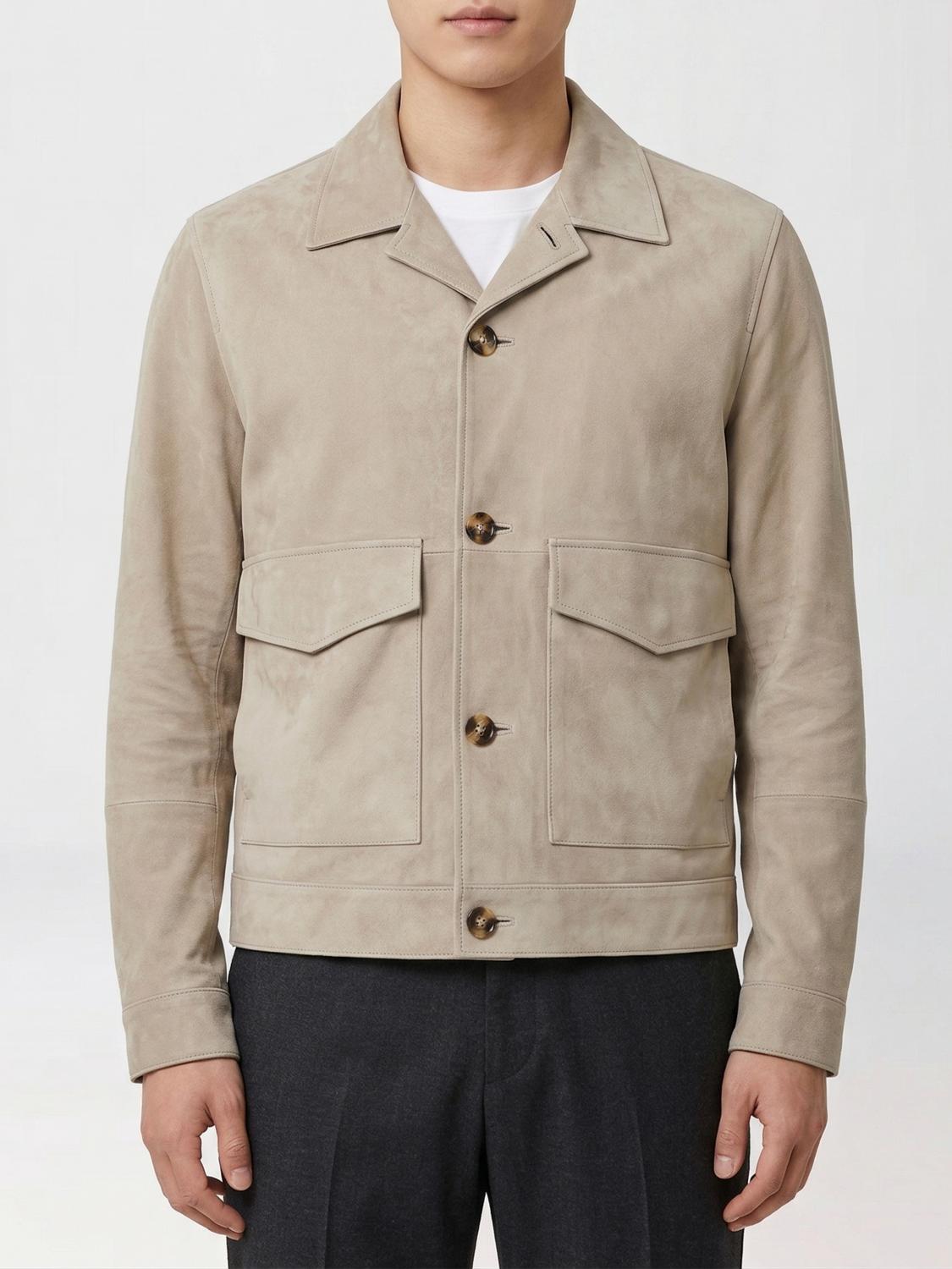 BRUNELLO CUCINELLI Jacke aus Wildkalbsleder