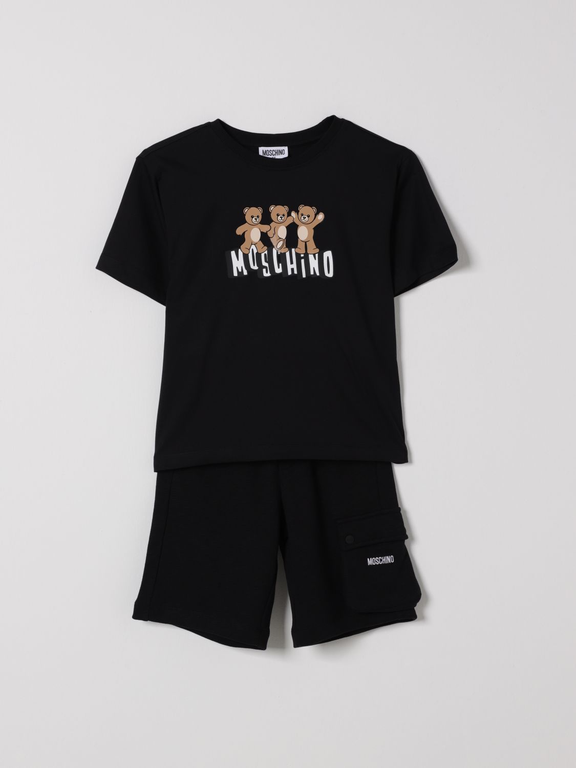 MOSCHINO Baumwoll-Set mit Logo