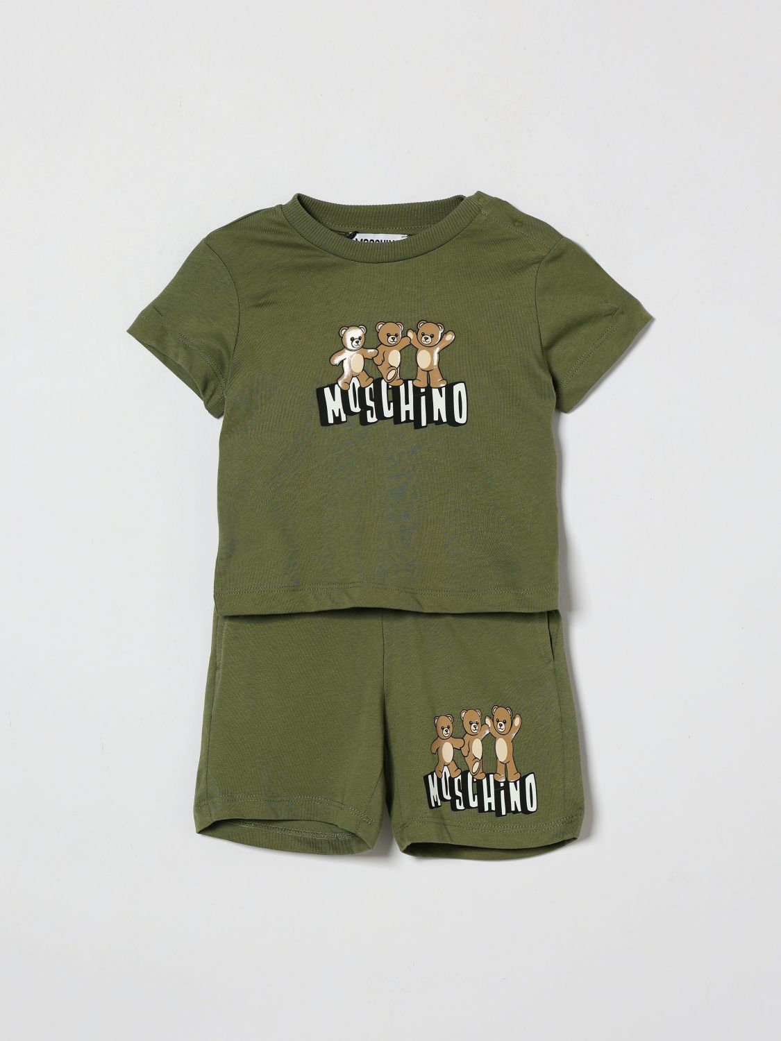 MOSCHINO Coordinato in cotone con logo