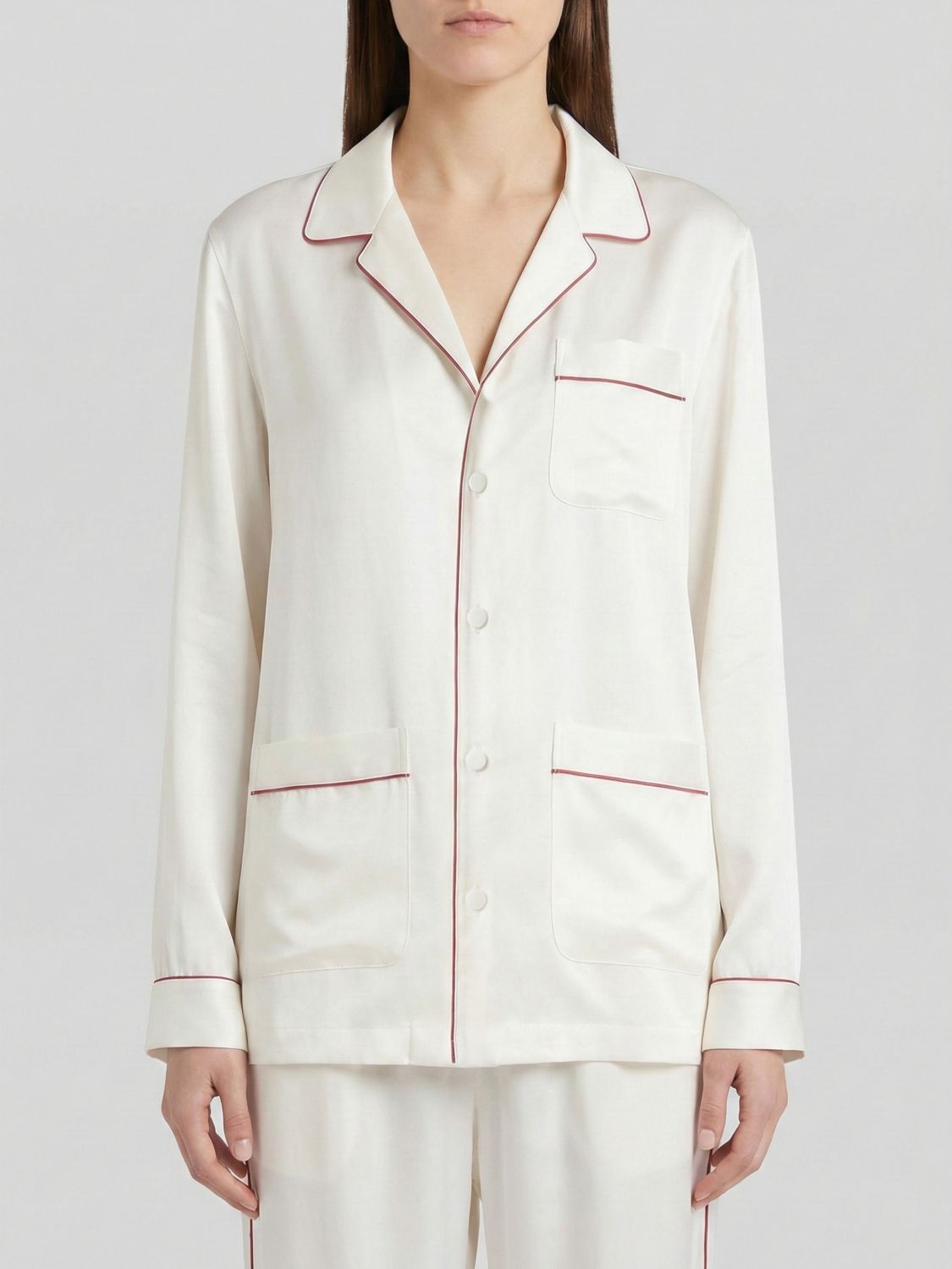 Tom Ford Damen Beige Silk Shirt