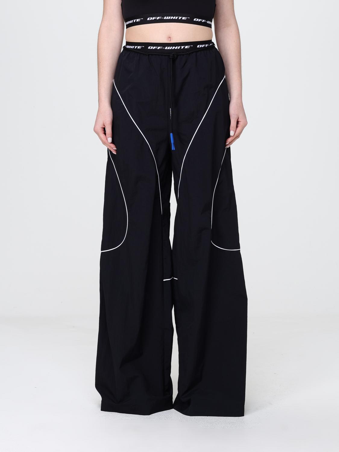 Off-White Off-White Palazzo Trousers in Technical Fabric　テクニカル ファブリック オフホワイト Palazzo トラウザーズ