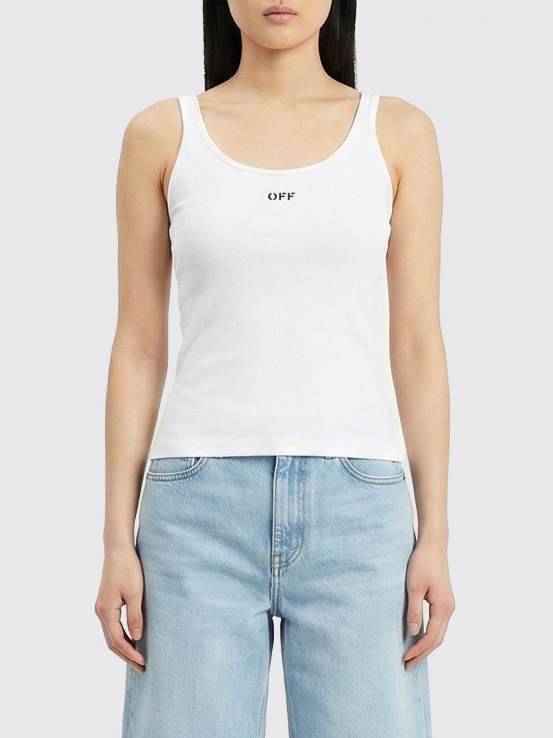 Off-White Basic Baumwoll-Tanktop