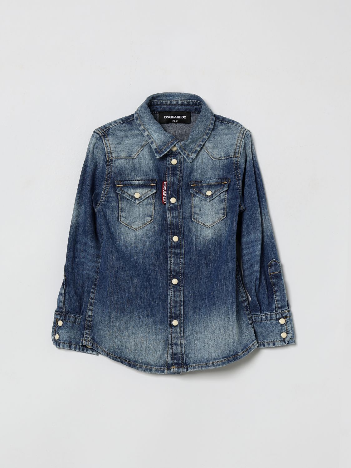 DSQUARED2 Baumwoll-Denim-Hemd