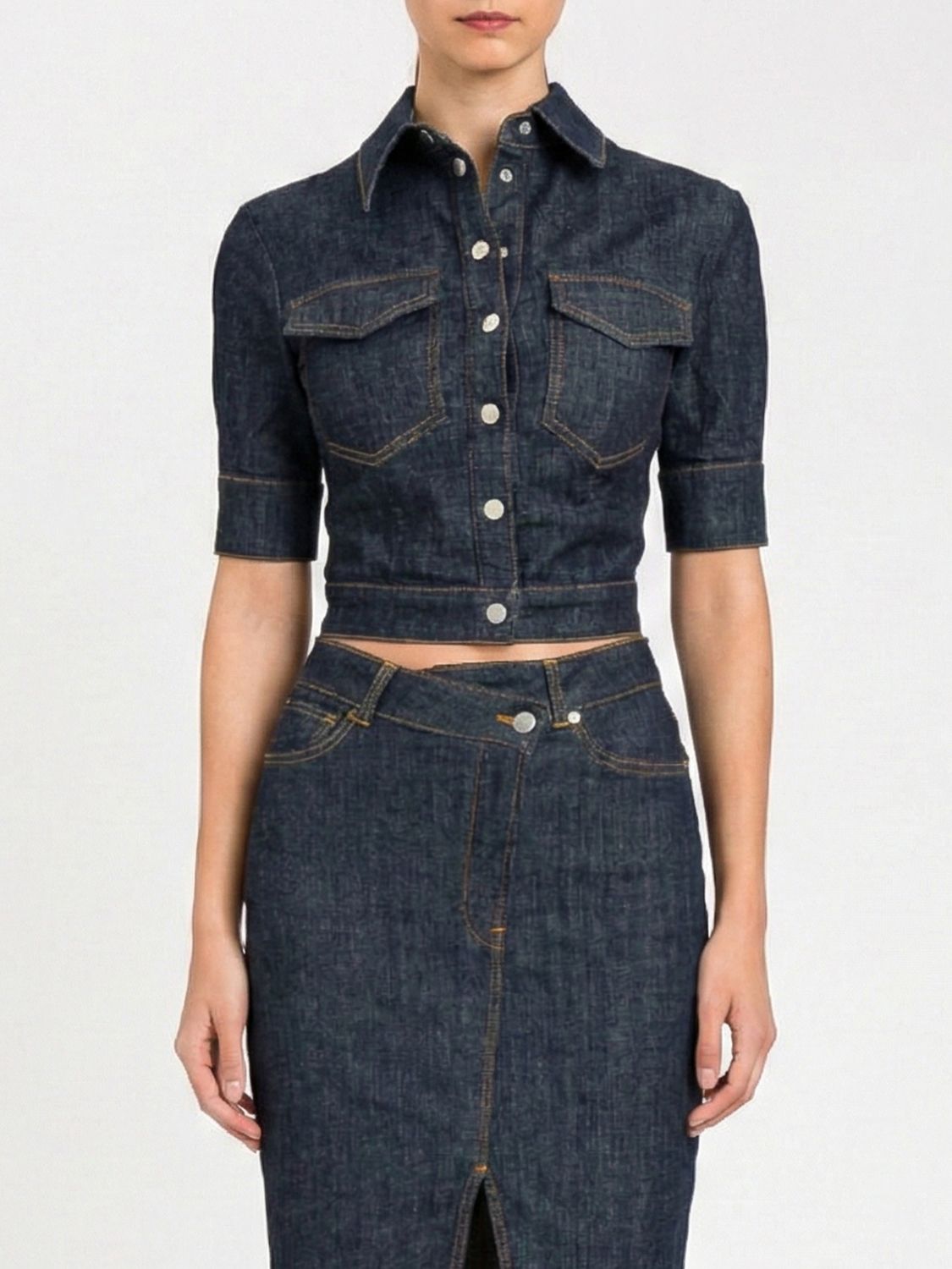 Actitude Twinset Stretch Denim Shirt