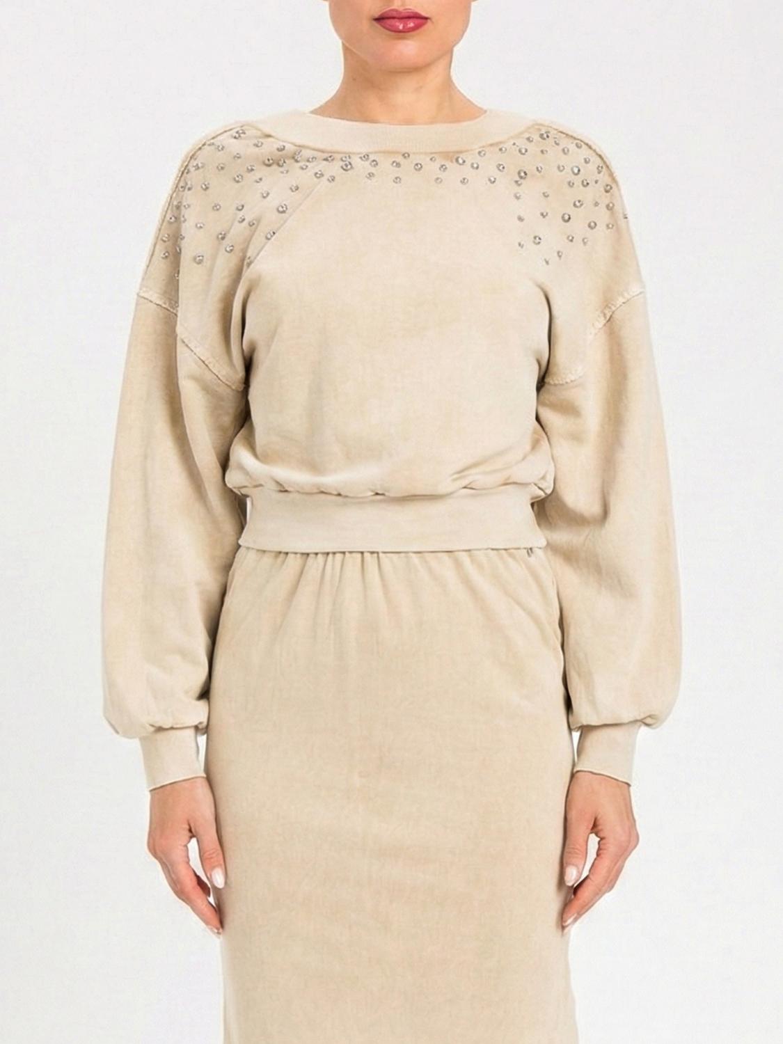 Twinset Actitude Sweatshirt  Woman Color Beige In Nude