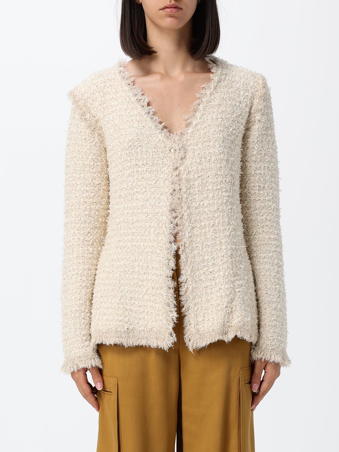 Twinset Giacca in bouclé di cotone