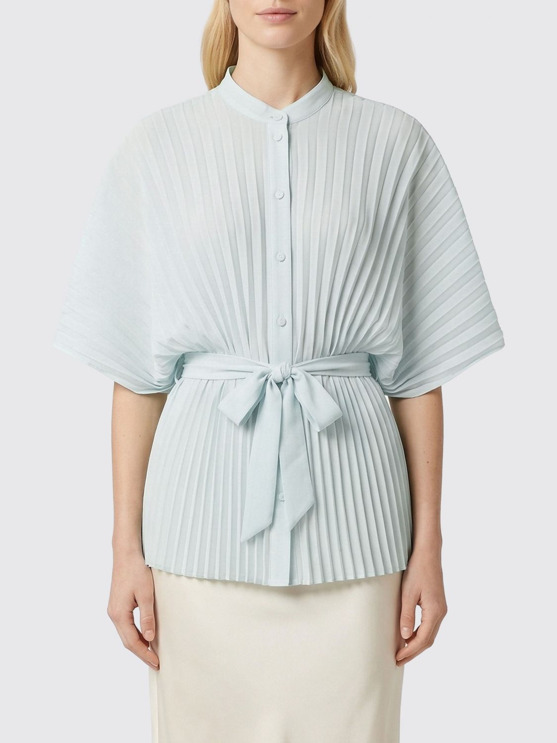 Twinset Plissiertes Crêpe-Hemd