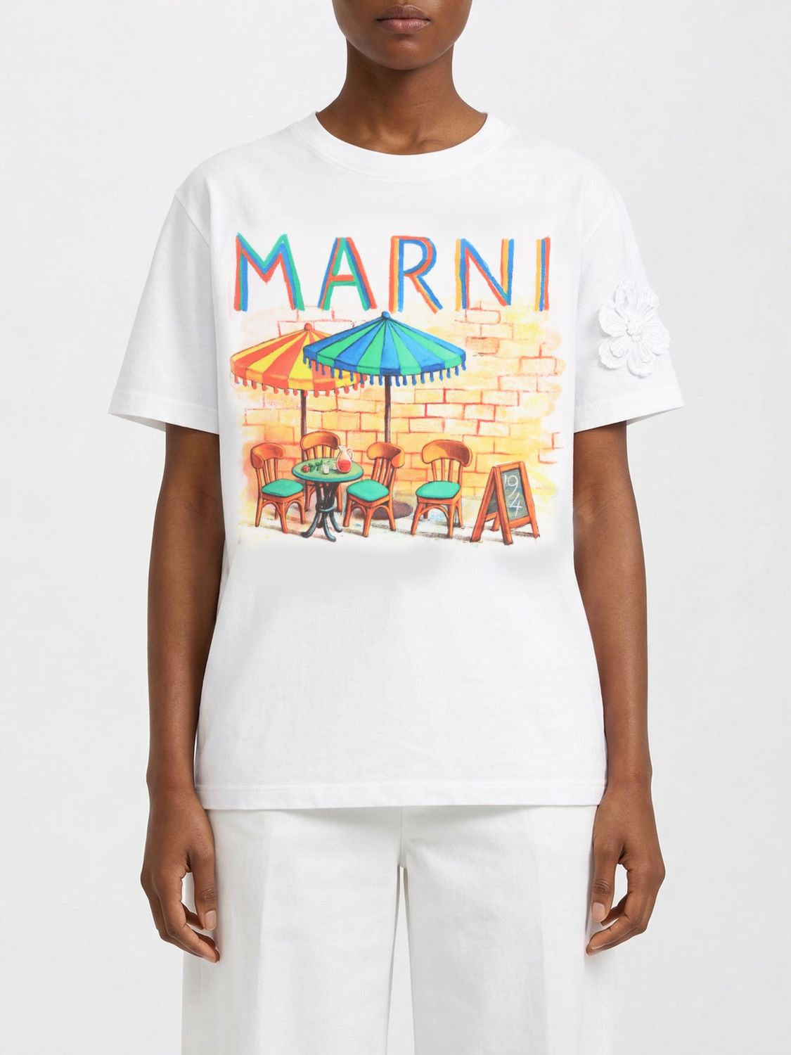 MARNI Printed Cotton T-Shirts　MARNI プリント コットン T シャツ MARNI