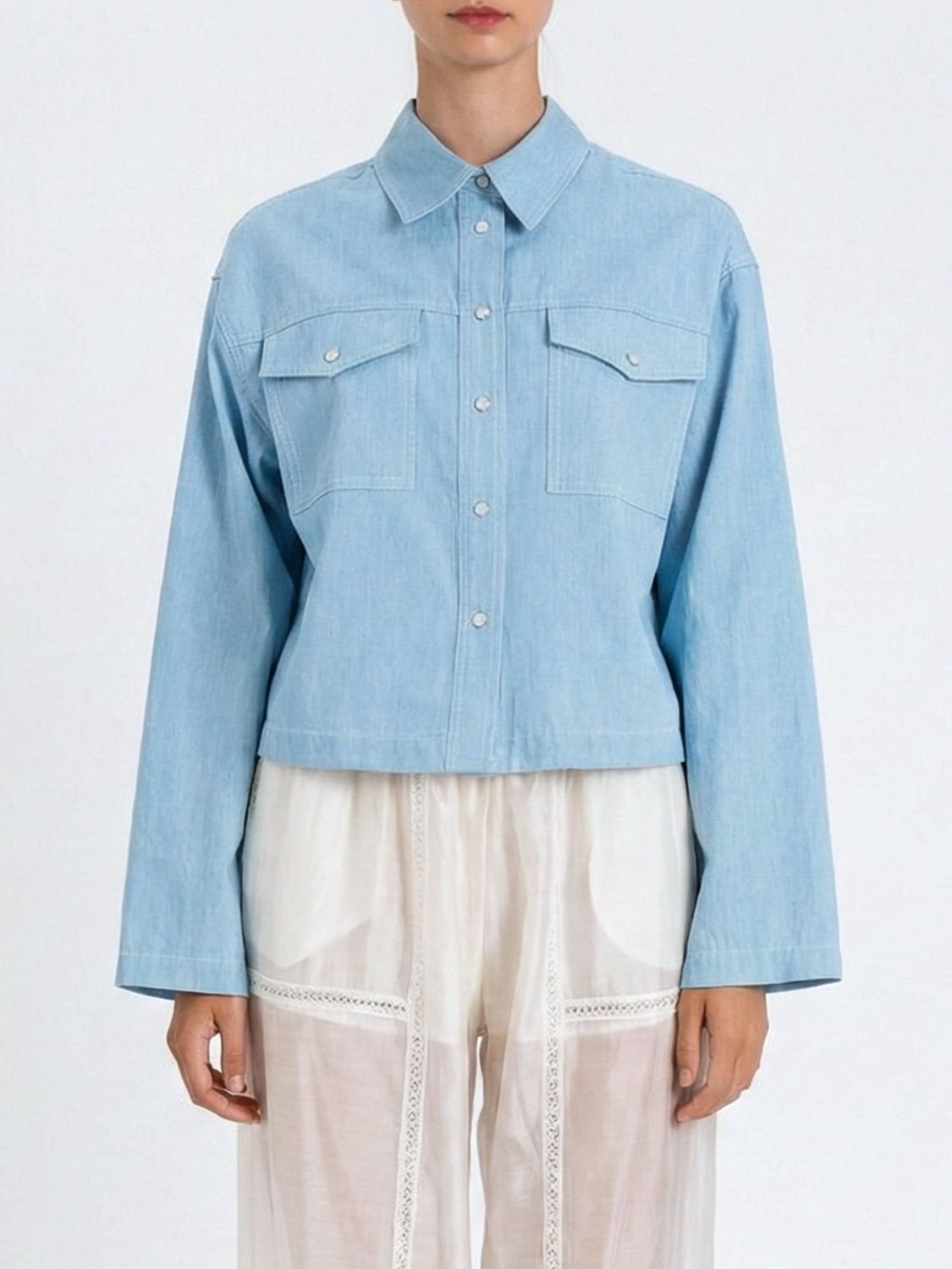 Twinset Shirt  Woman Color Denim In Blue