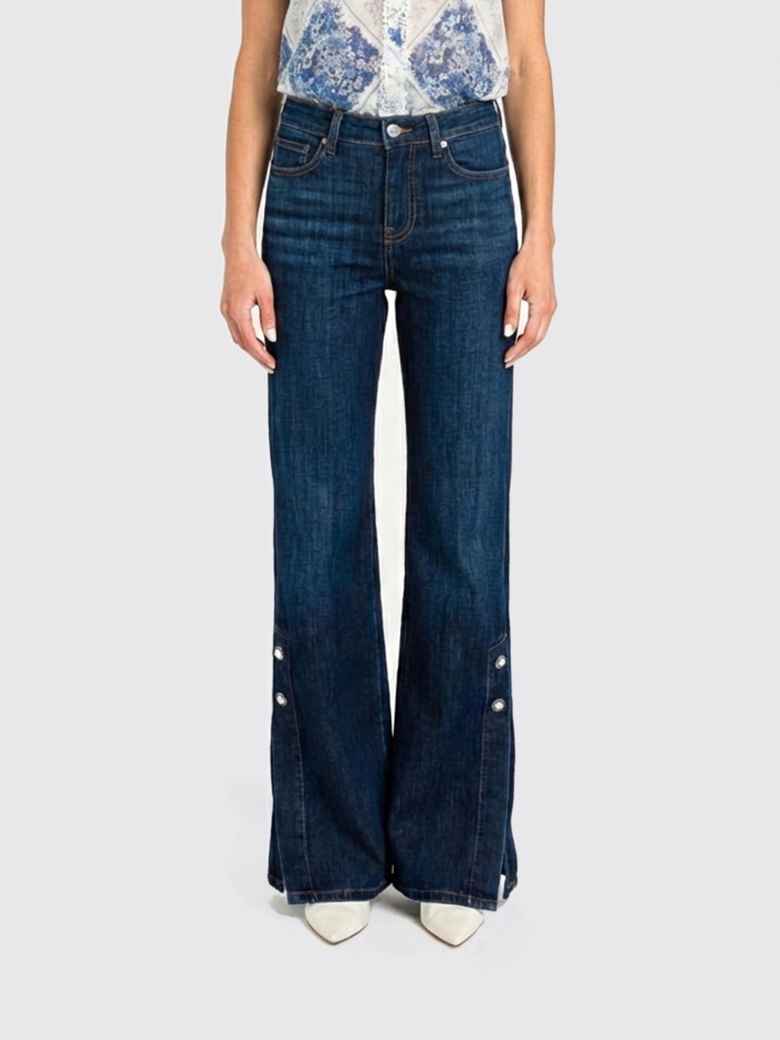 Twinset Jeans  Woman Color Denim In Blue