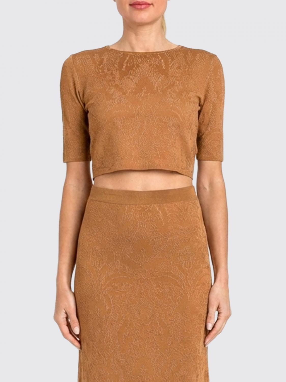 Twinset Top  Woman Color Peach In Brown