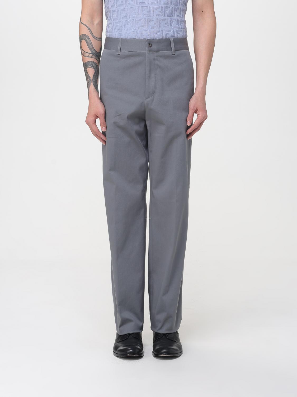 FENDI Pantaloni chino in gabardine