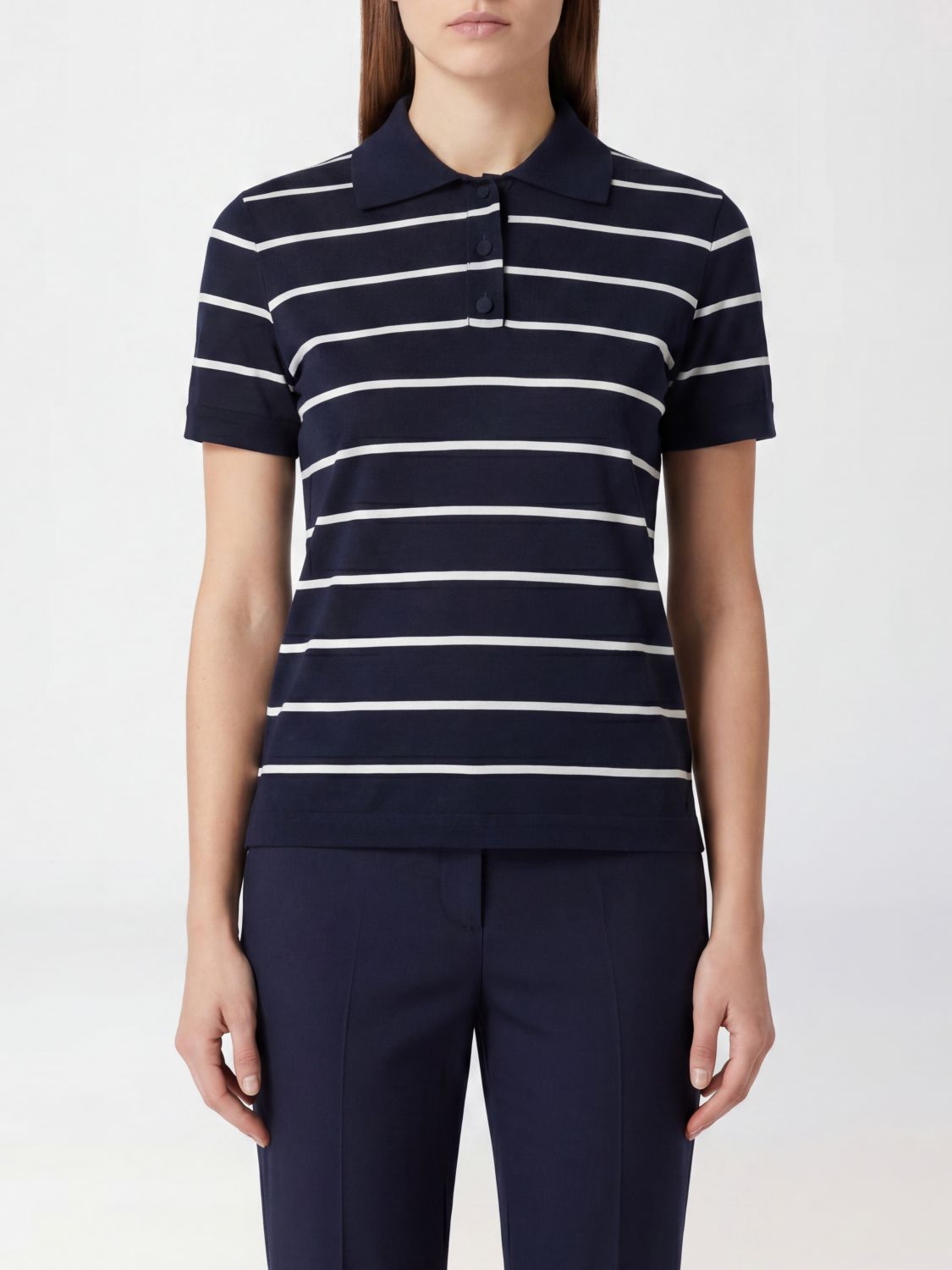 MAX MARA Polo Shirt Woman color Blue 1