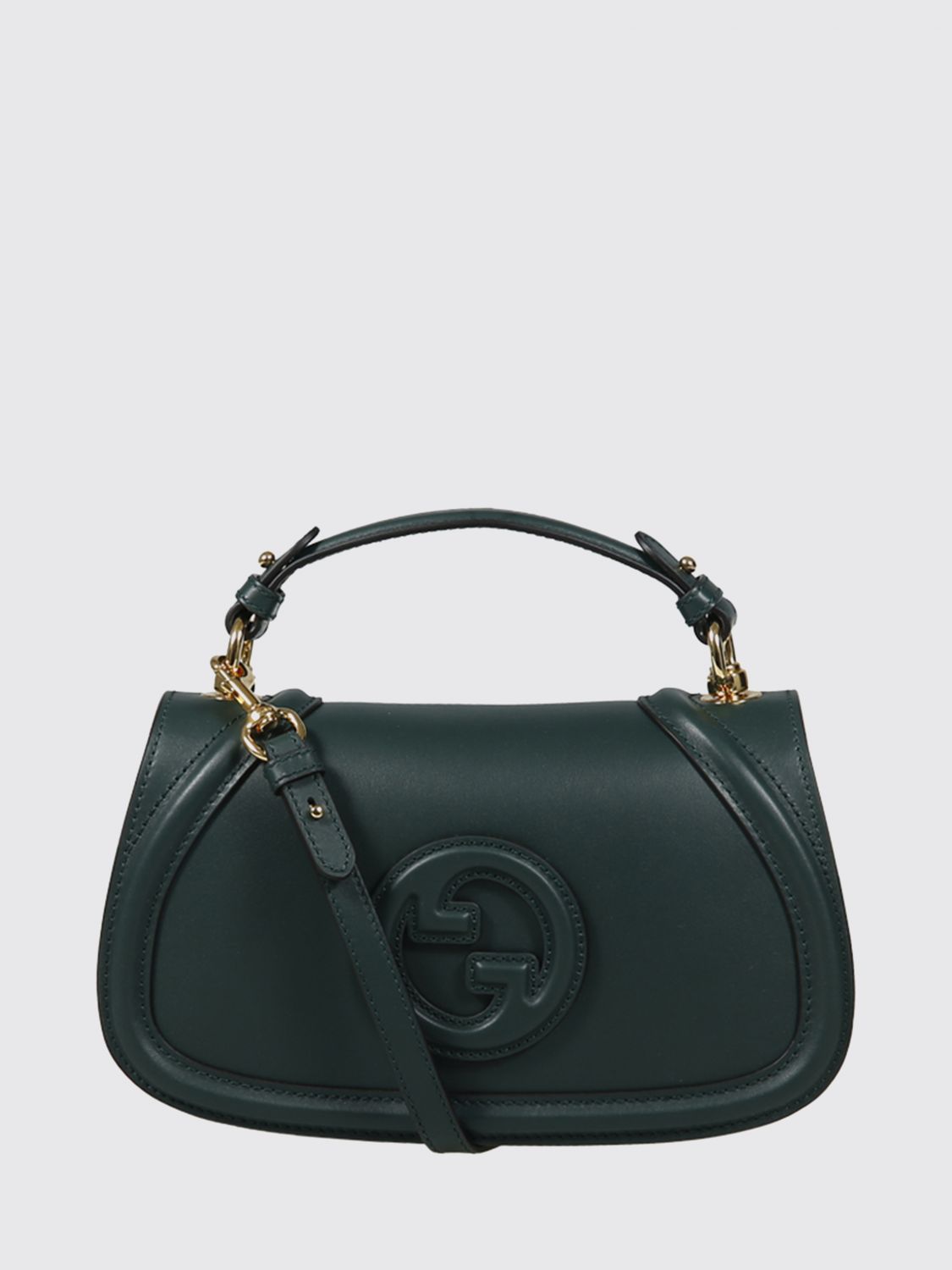 Gucci Blondie Leather Bag In Green