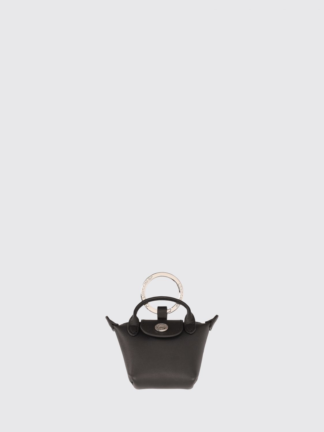 LONGCHAMP Le Pliage Xtra Leather Keychain　LONGCHAMP ル プリアージュ エクストラ レザー キーホルダー LONGCHAMP