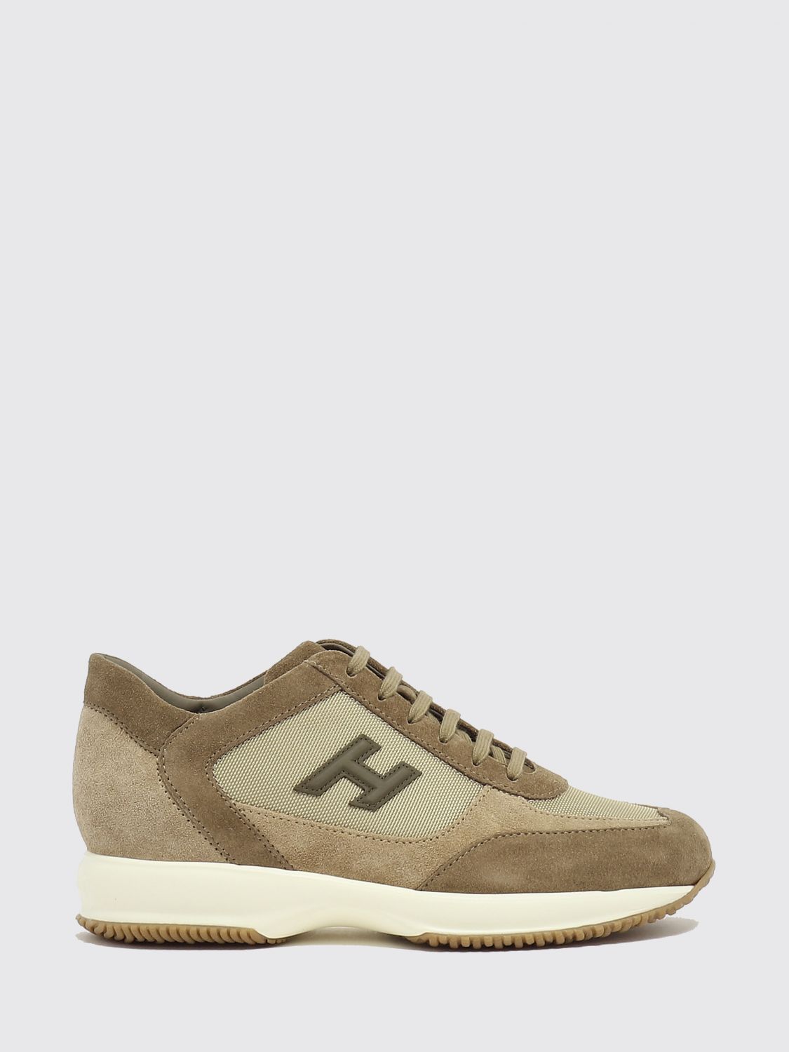 HOGAN Interactive Sneakers aus Mesh und Wildleder