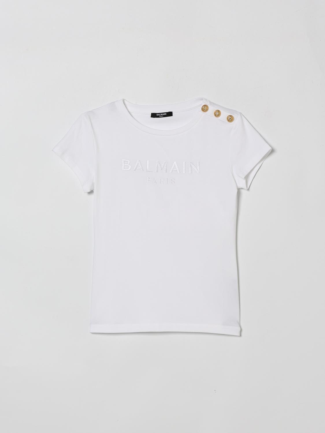 BALMAIN Baumwoll-T-Shirt mit Logo