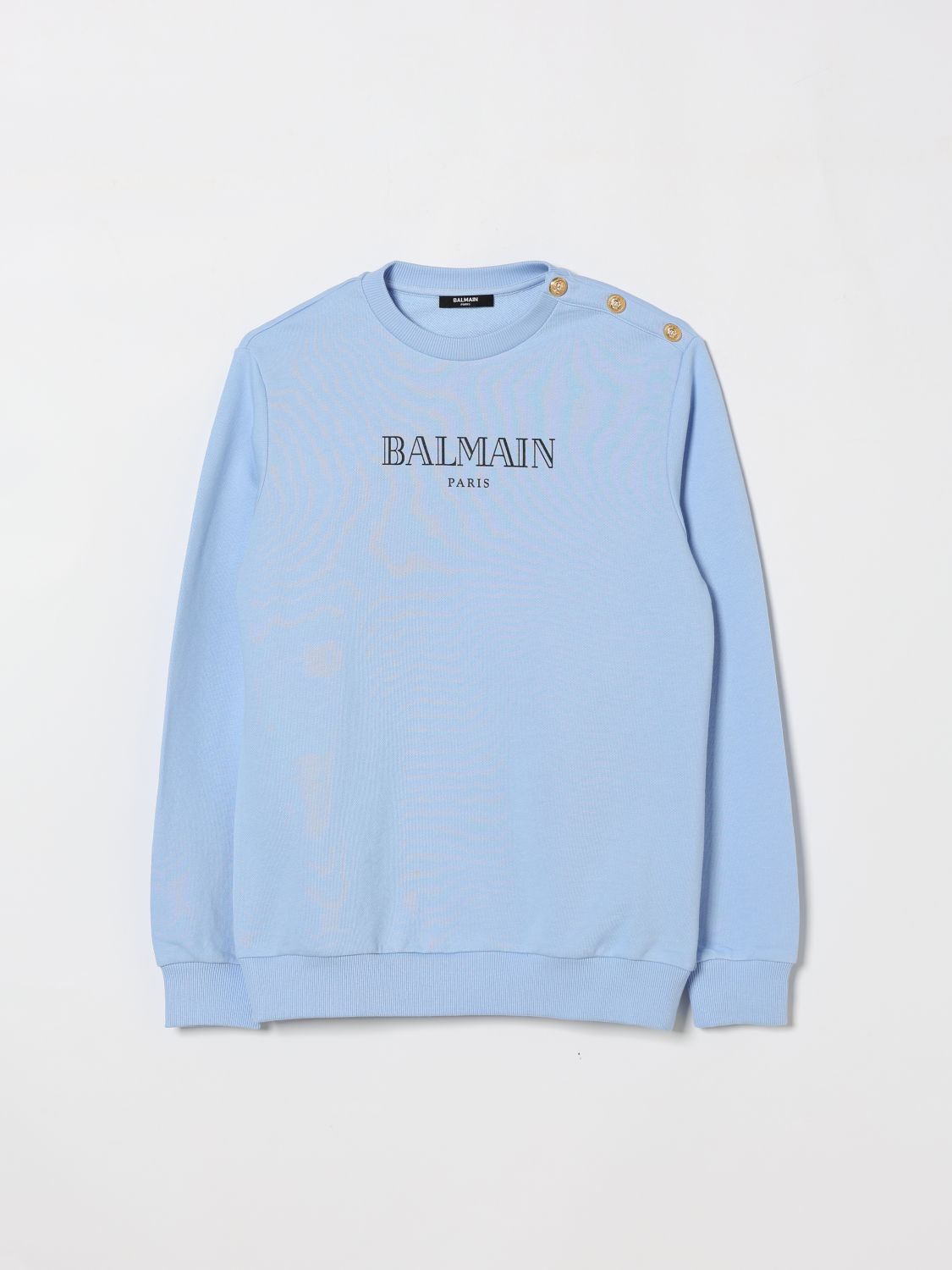 BALMAIN Baumwoll-Sweatshirt mit Logo-Print