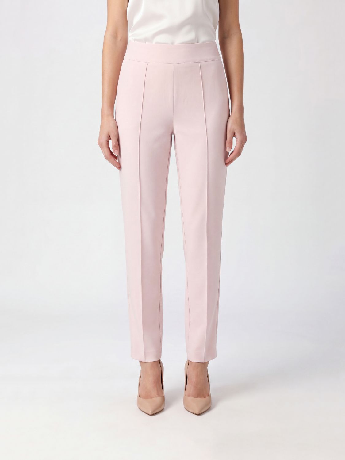 FEDERICA TOSI Pantaloni cropped fit in crêpe