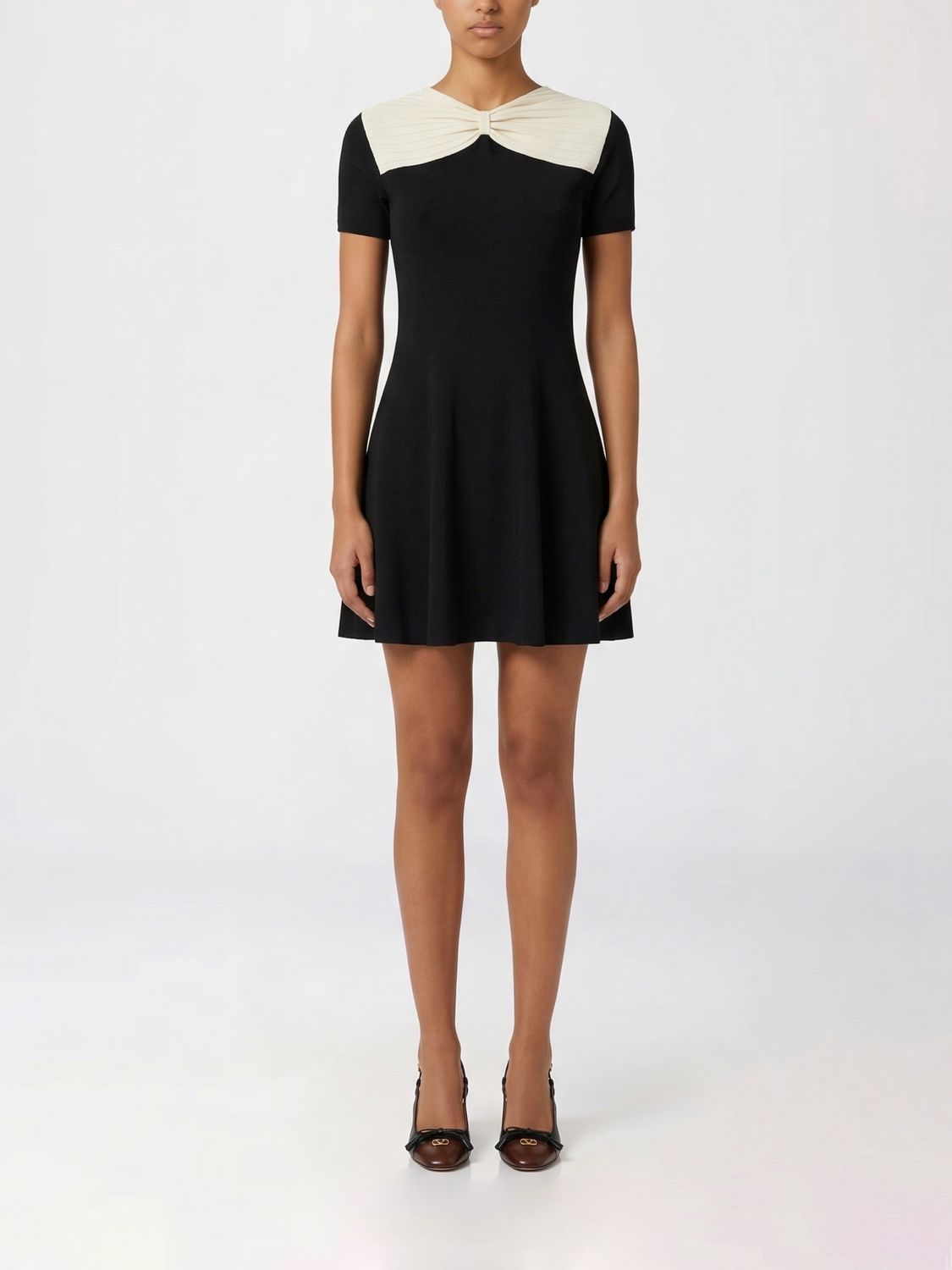 VALENTINO VALENTINO Viscose Knit Dress with Bow　VALENTINO リボン付きビスコースニットドレス
