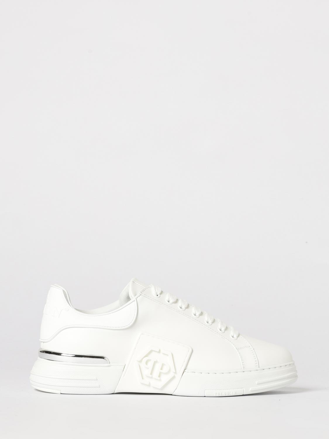 PHILIPP PLEIN Phantom Kick$ Leather Sneakers