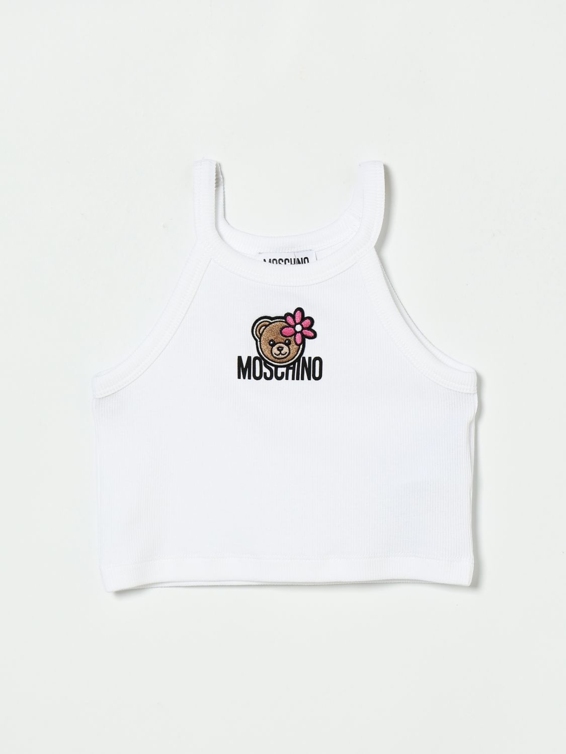 MOSCHINO Teddy Baumwoll-Crop-Top