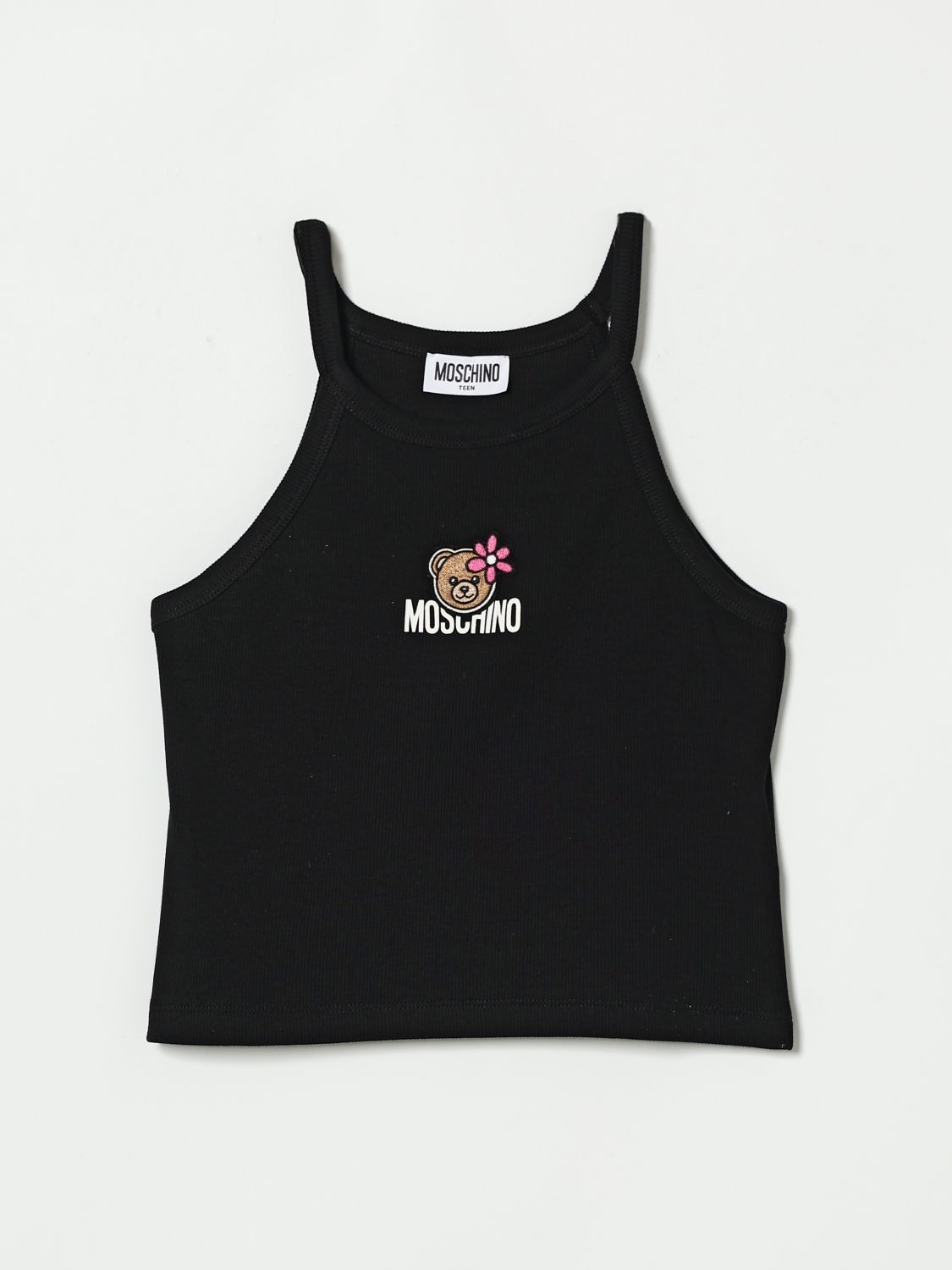 MOSCHINO Teddy Baumwoll-Crop-Top