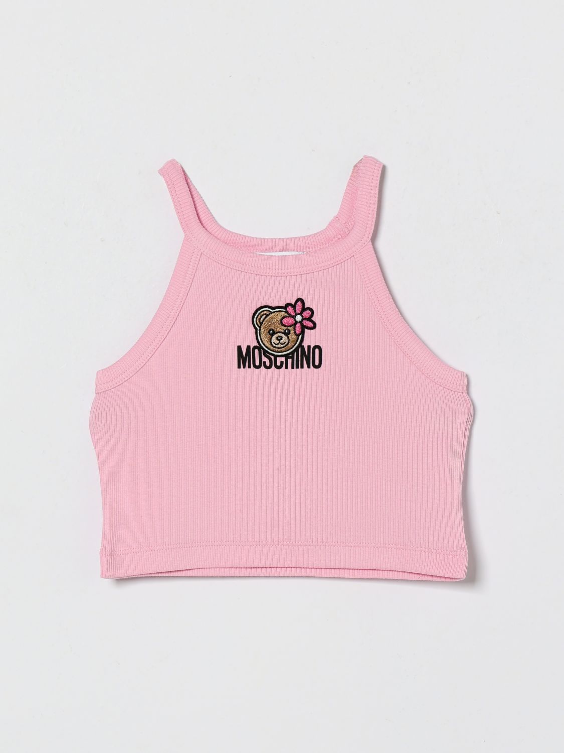 MOSCHINO Teddy Baumwoll-Crop-Top