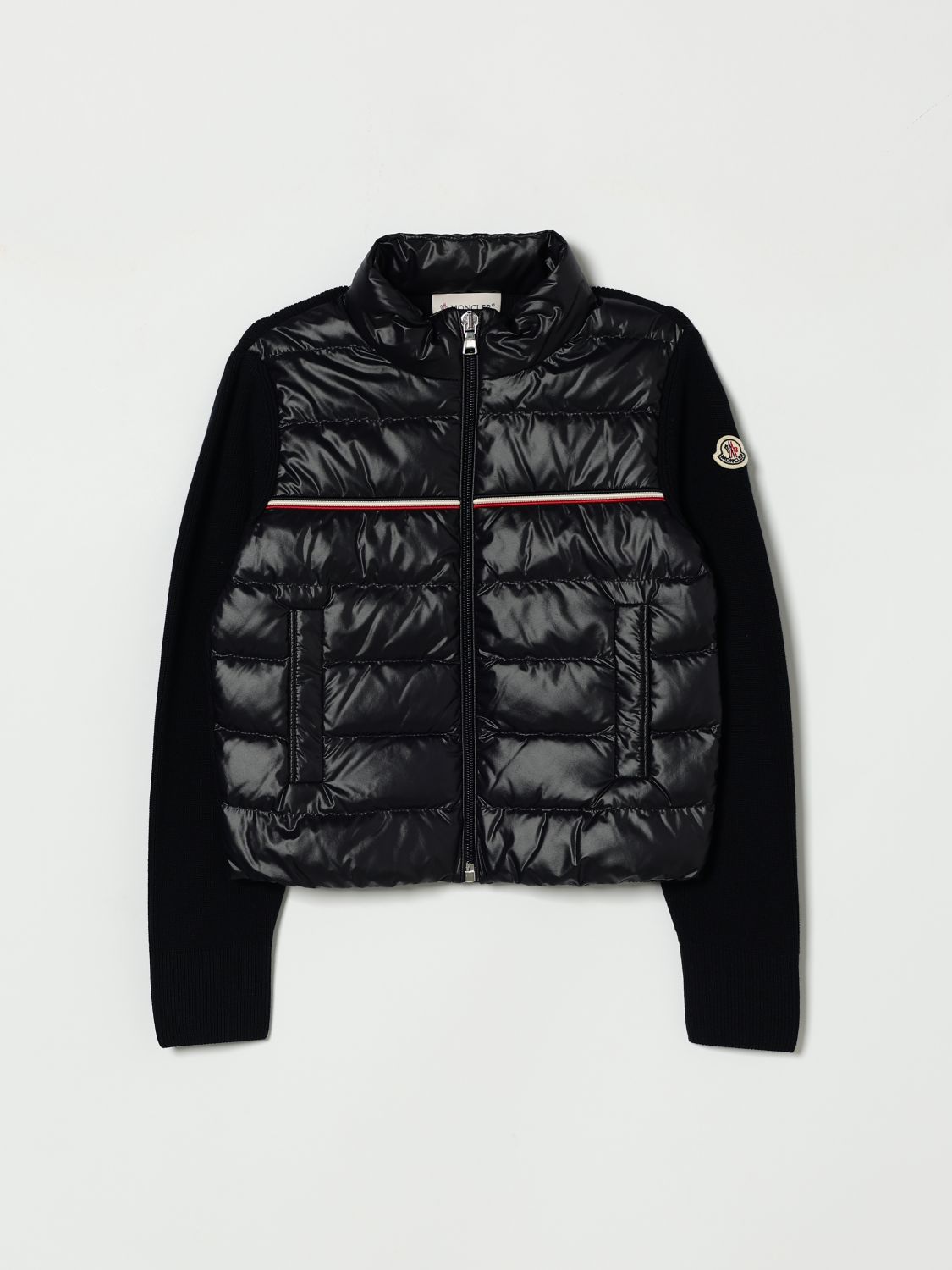 MONCLER Knit and Nylon Cardigan MONCLER