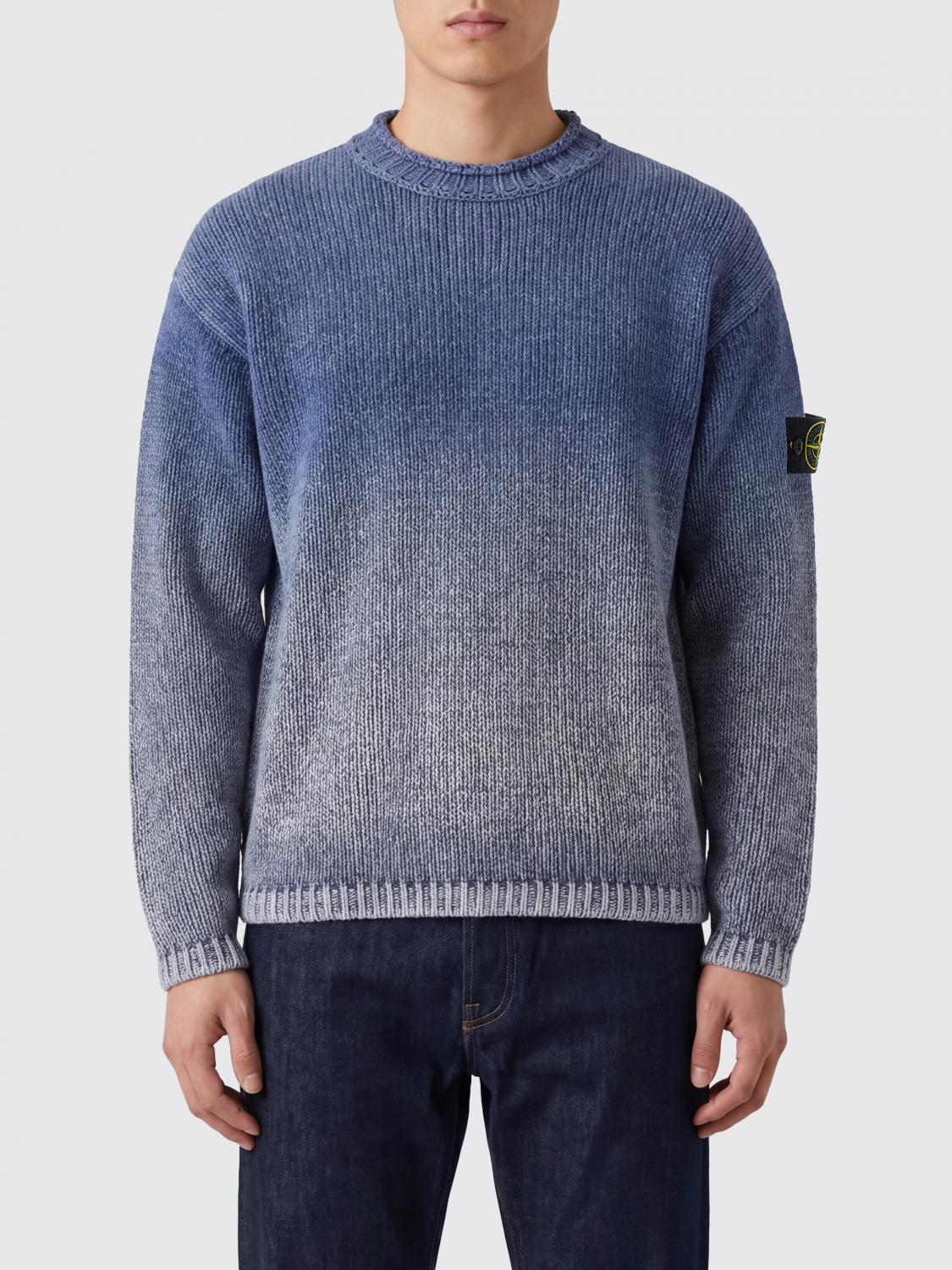 STONE ISLAND Pullover in cotone sfumato