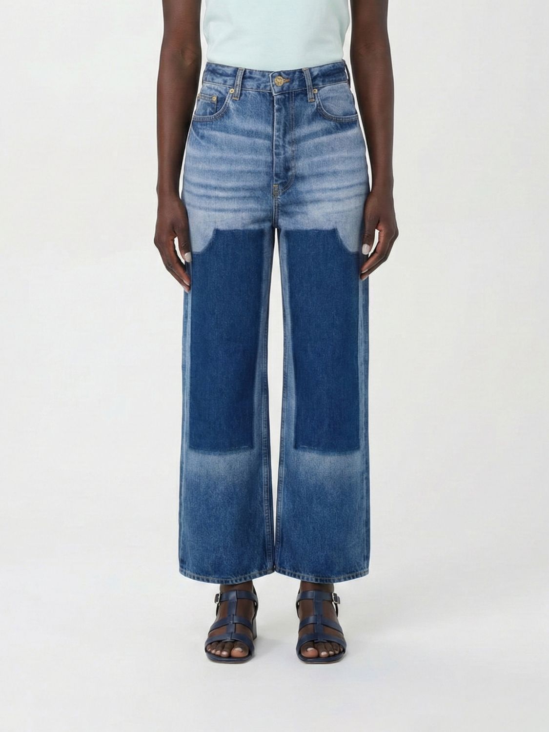 GANNI Wide Leg Denim Jeans　GANNI ワイドレッグ デニム ジーンズ GANNI
