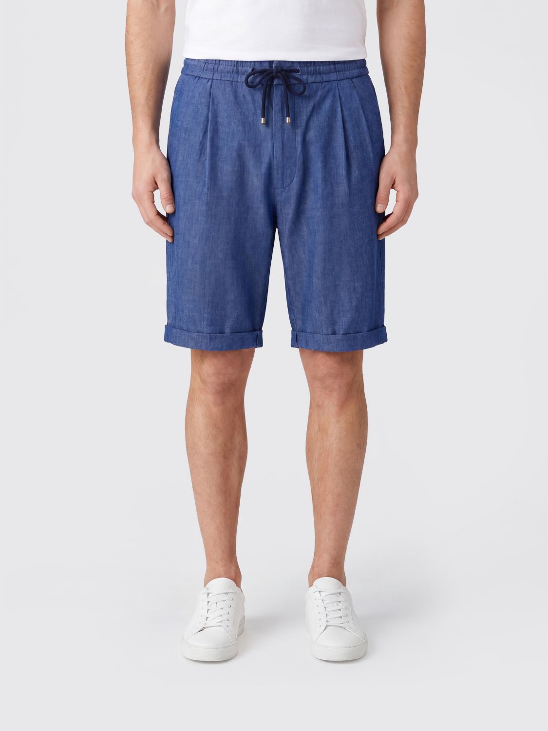 BRUNELLO CUCINELLI Pantaloncini in misto lino