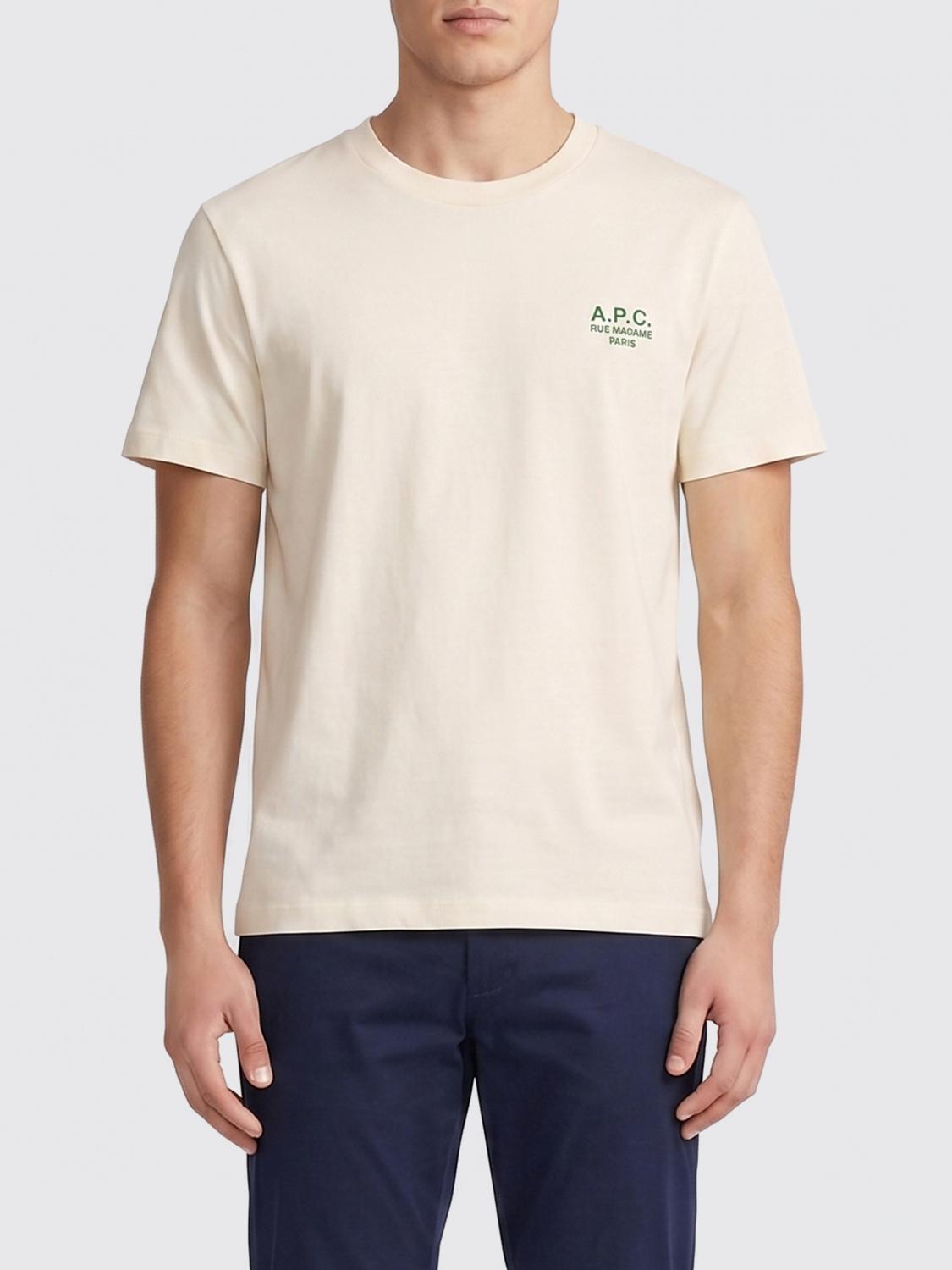 A. P.C. T-shirt in cotone organico con logo