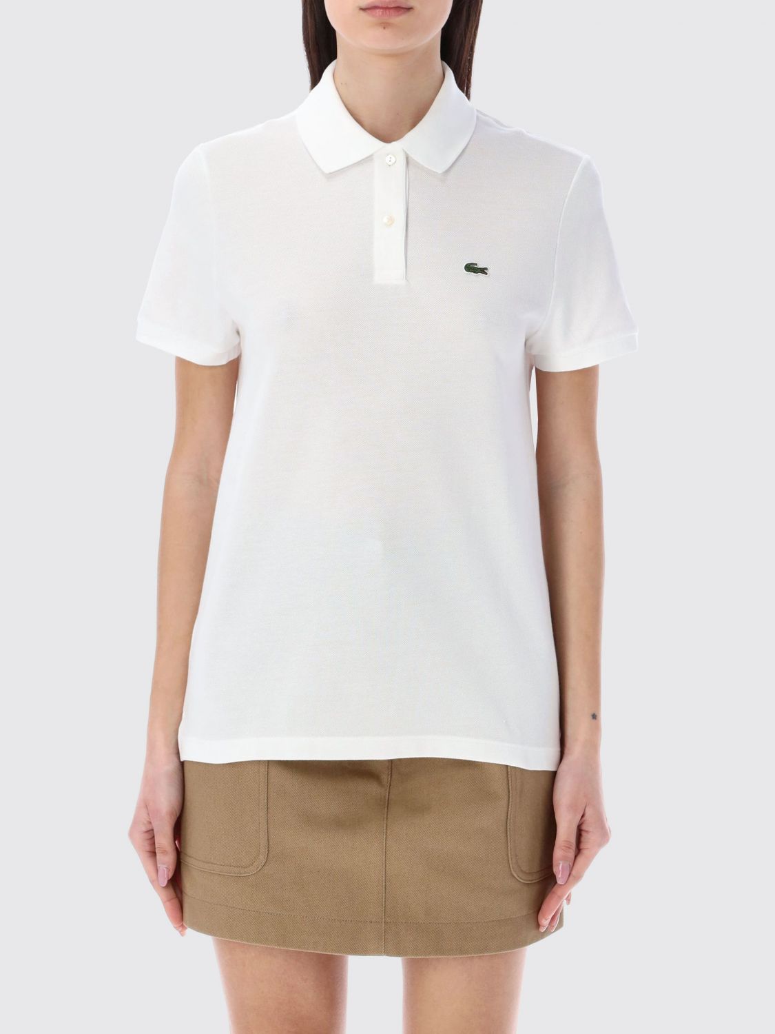 LACOSTE Baumwollpolohemd mit Logo