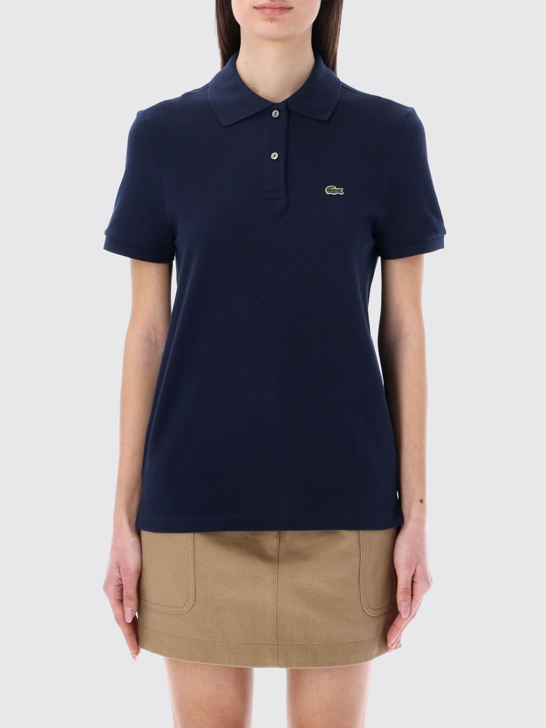 LACOSTE Baumwollpolohemd mit Logo